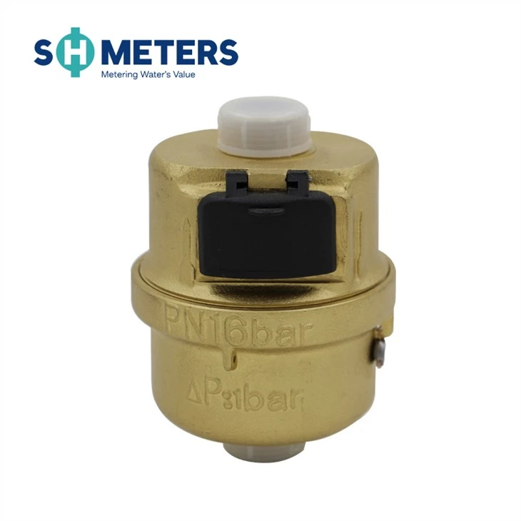 DN15 R200 Plastic Dry Dial Piston Type Liquid Seal Brass Volumetric Water Meter DN15 R200 Plastic Dry Dial Piston Type Liquid Seal Brass Volumetric Water Meter