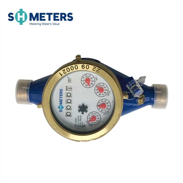 Multi Jet Dry Type Water Meter With Pulse Output