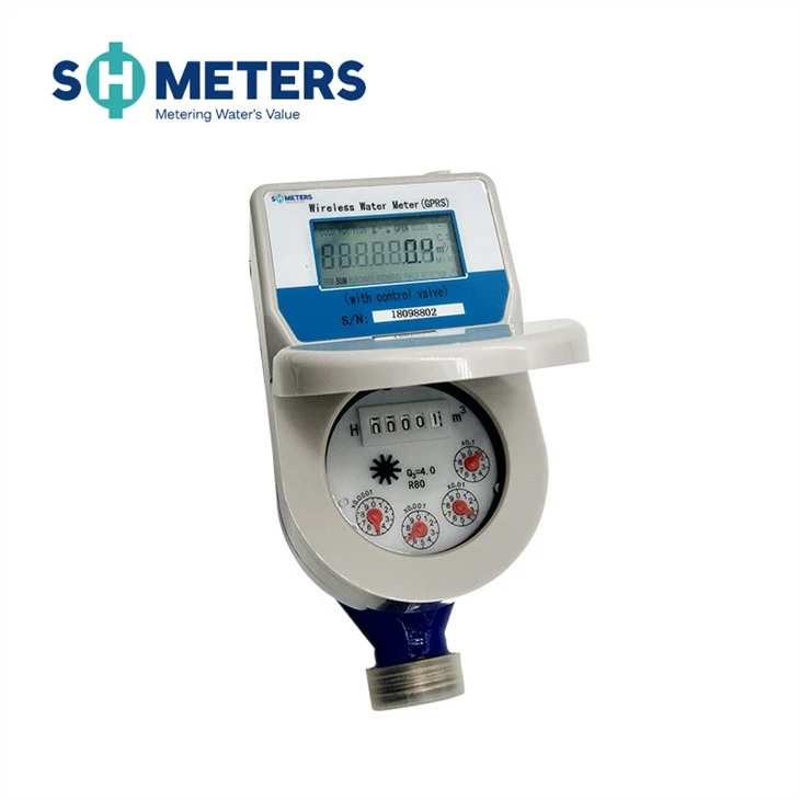 Smart 2G GPRS Water Meter DN25MM Brass Dry Dial