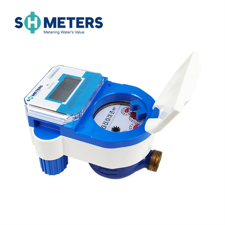 Cerdyn IC Mesurydd dŵr rhagdaledig Dn25 system mesurydd dŵr rhagdaledig